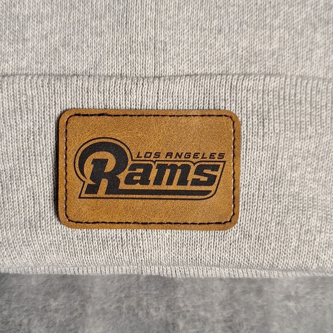 Rams Leather Rectangle Patch NFL (Patch Only)