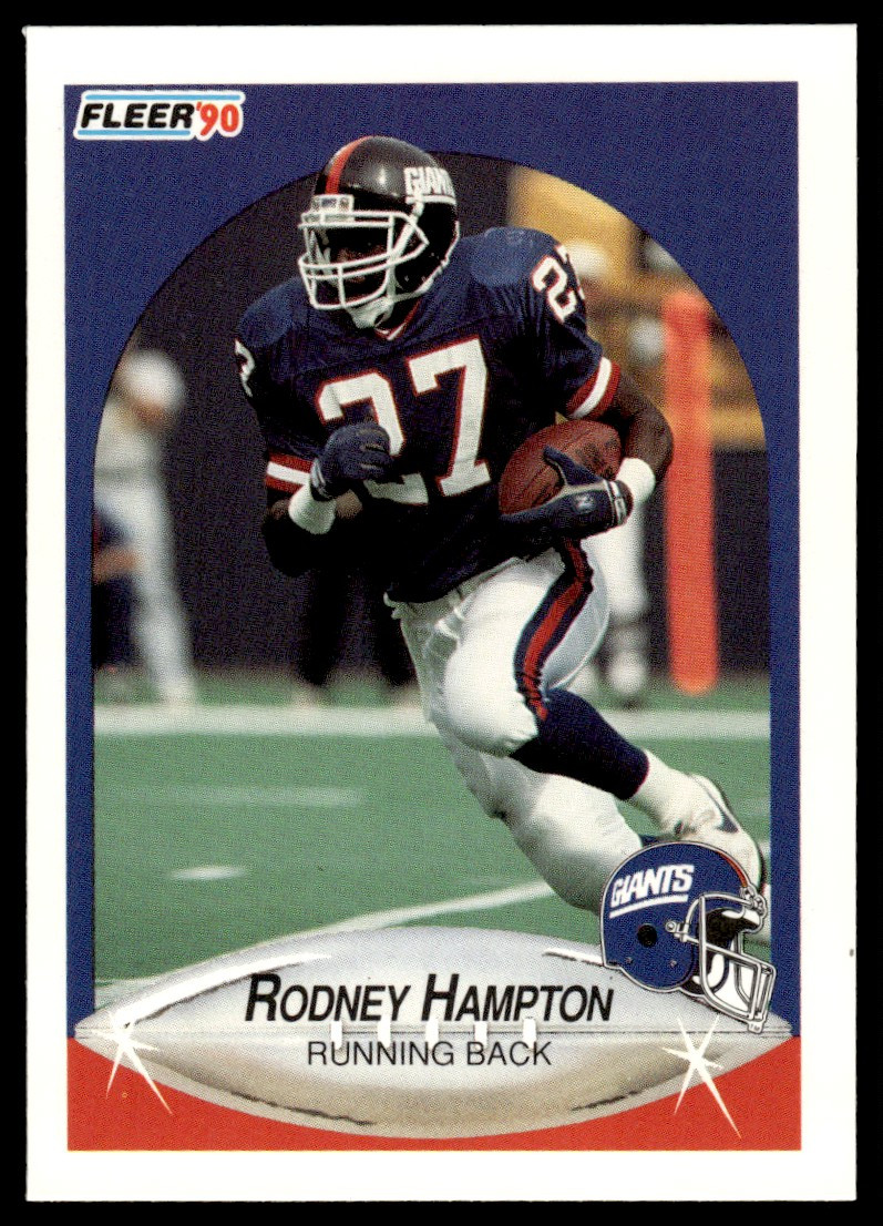 1990 Fleer Update Rodney Hampton Rookie #U-11