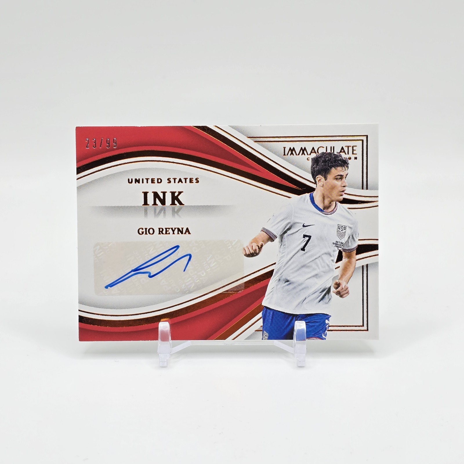 2023-24 Panini Immaculate Collection Gio Reyna /99 Auto Signatures Ink USAMNT