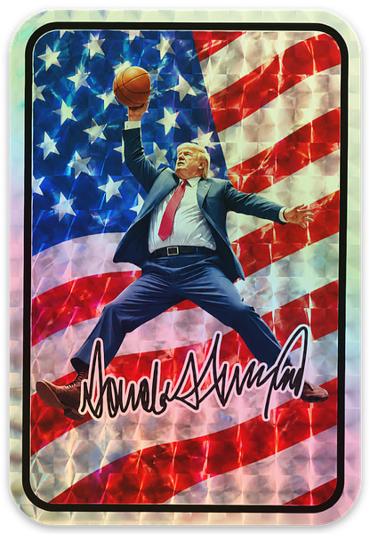 Donald AIR Trump USA 250 Jordan Vending Jewel RC Sticker Sparkle Foil Prism LOT