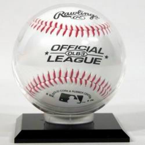 NEW SINGLE BASEBALL DISPLAY CASE HOLDER with BLACK BASE