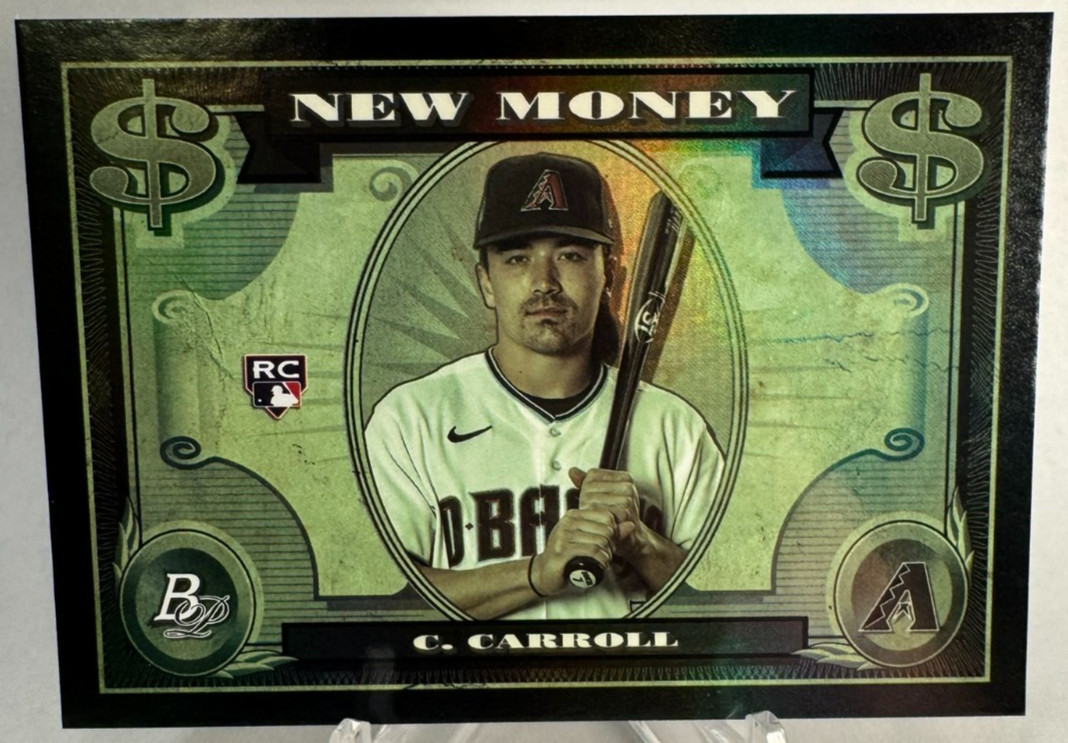 2023 Bowman Platinum New Money Corbin Carroll #NM-4 RC Rookie Arizona D-backs