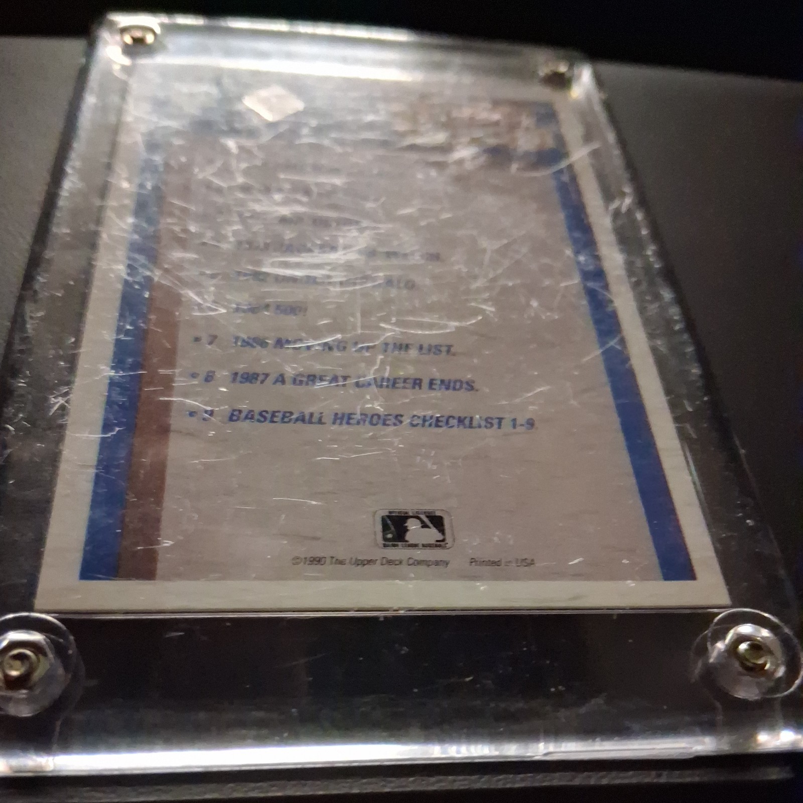 1990 Upper Deck Reggie Jackson #1242 out of 2500 Autographed excellent condition
