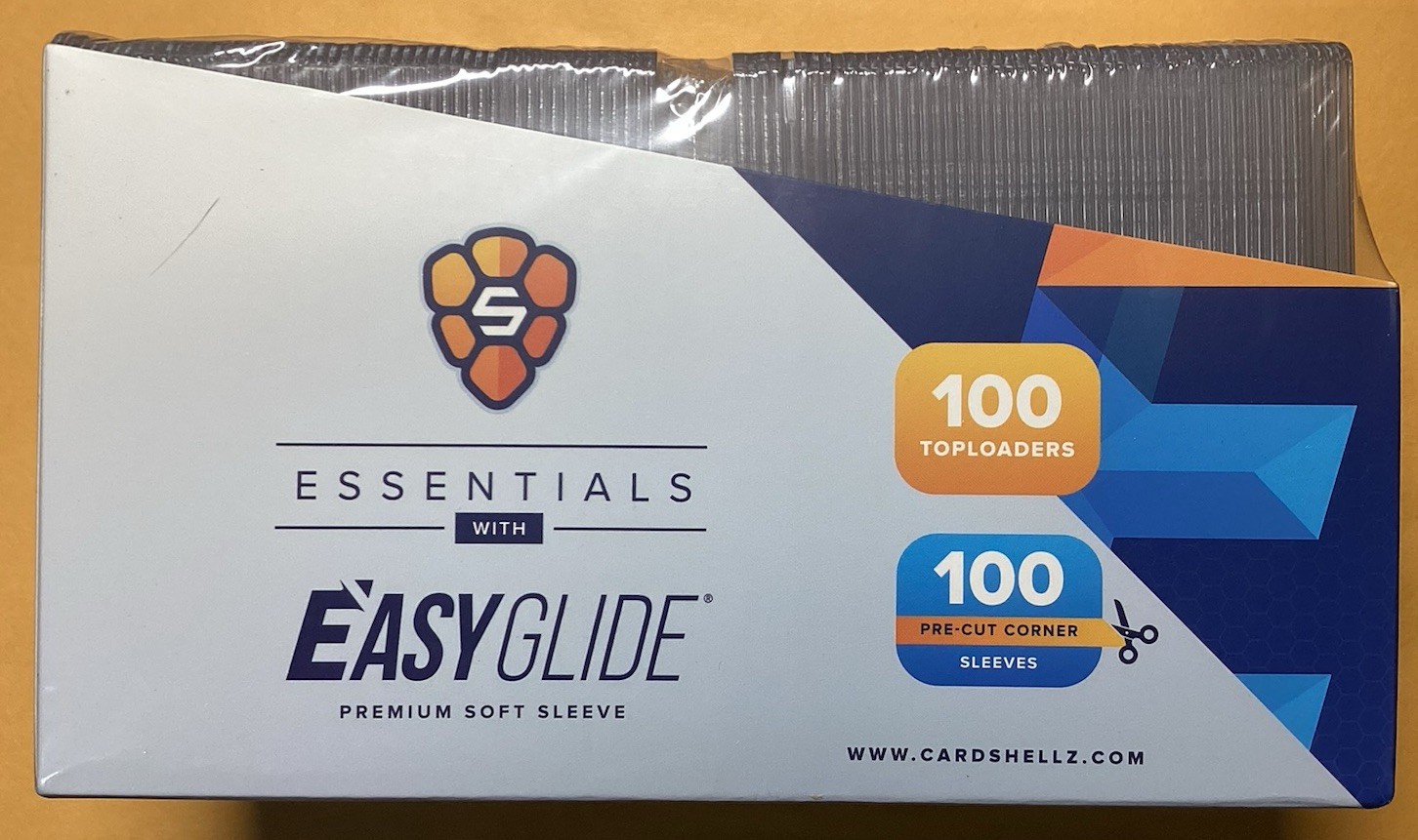 Card Shellz Essentials- Standard 35PT Toploaders & Easy Glide Sleeves – 100ct