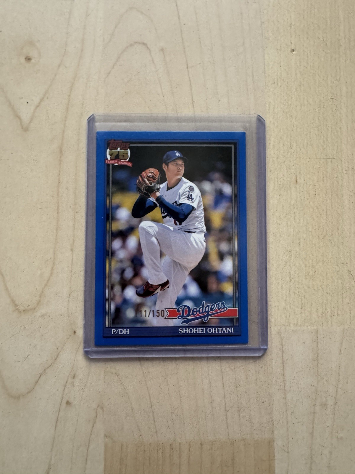 2026 Topps Series 1 Shohei Ohtani 1991 Blue /150 #T91-100 Color Match