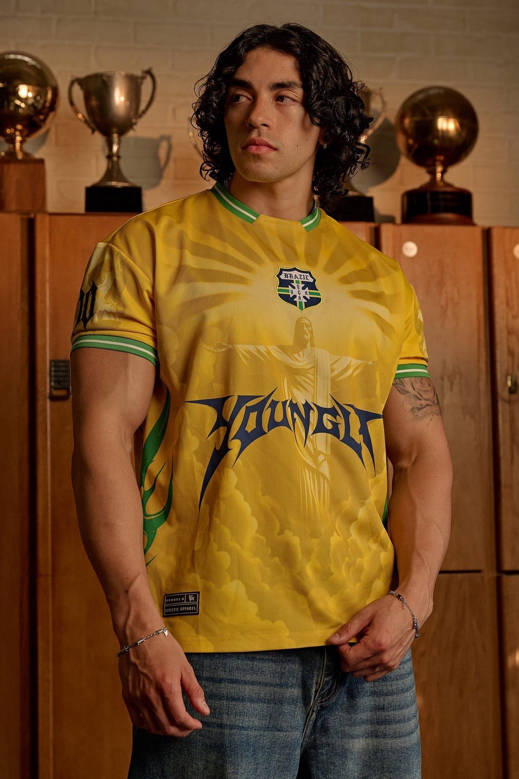 YOUNGLA – 4215 – WORLD CUP SOCCER JERSEYS – MEDIUM – BRAZIL
