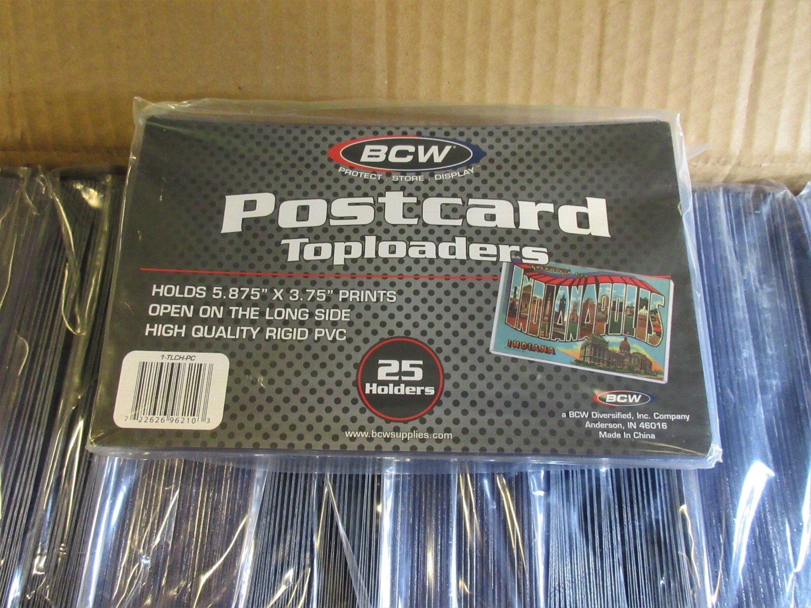 500 POSTCARD TOPLOADERS,HOLDERS,RIGID PVC,ARCHIVAL SAFE,FITS 5.875″X 3.75″ CARDS