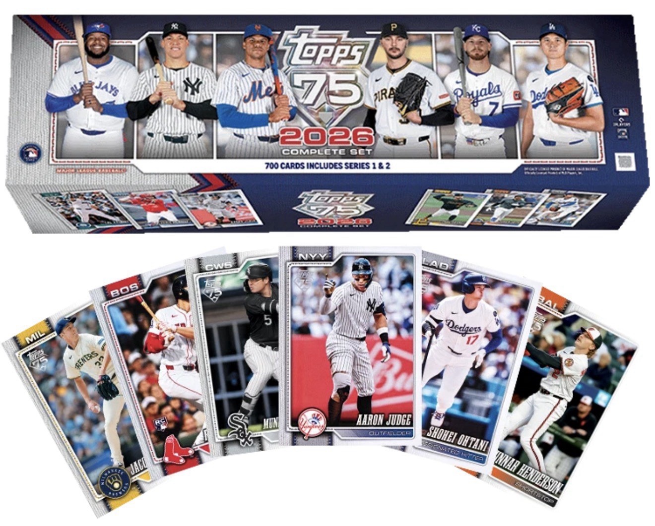2026 Topps Baseball Series 1-2 Complete Trading Cards Set Minus 4 Insert Cards