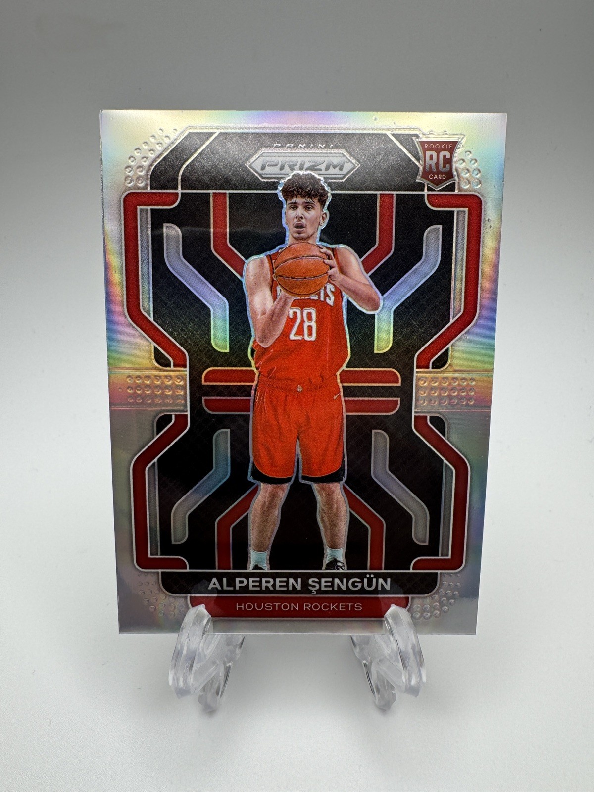 2021-22 Panini Prizm Alperen Sengun Silver Prizm RC #318 Rockets Rookie