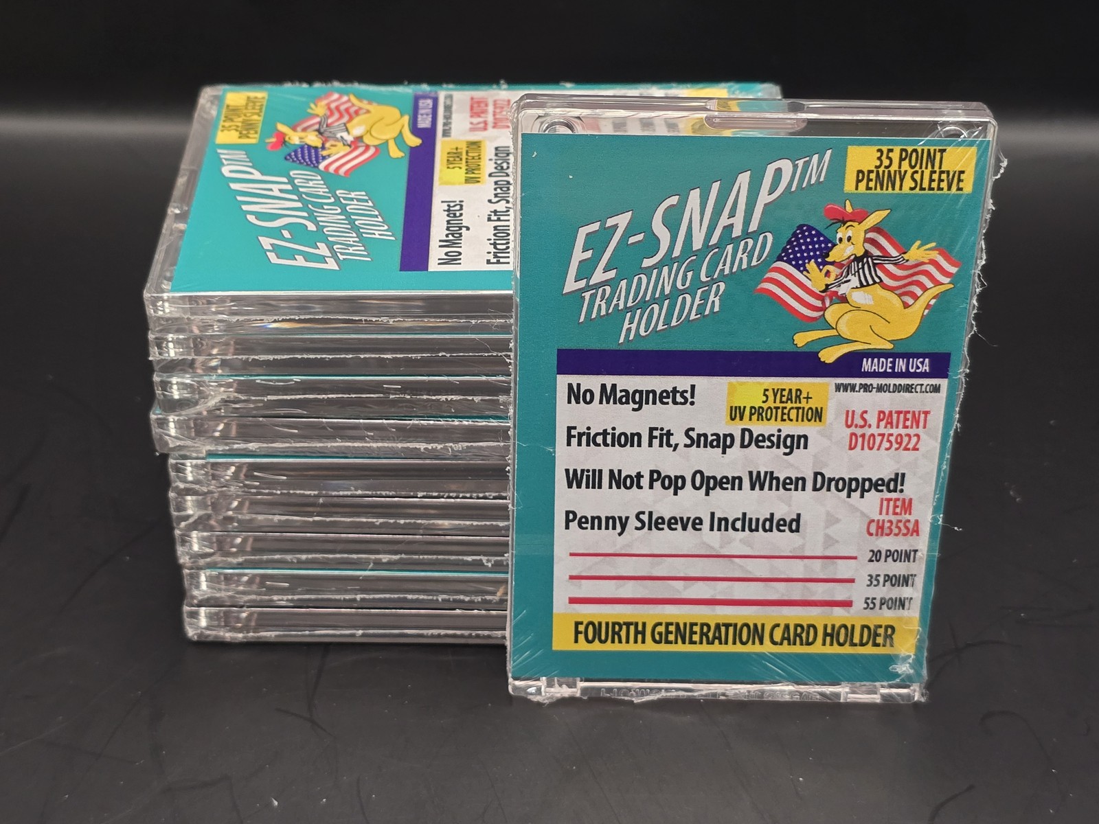 10x Pro Mold 35 Pt. 4th Gen EZ-Snap Card Holders S-Series with Sleeve – USA