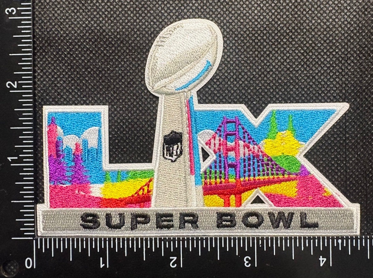 SEATTLE SEAHAWKS NEW ENGLAND PATRIOTS NFL CHAMPIONSHIP IRON ON PATCH SEE PHOTOS