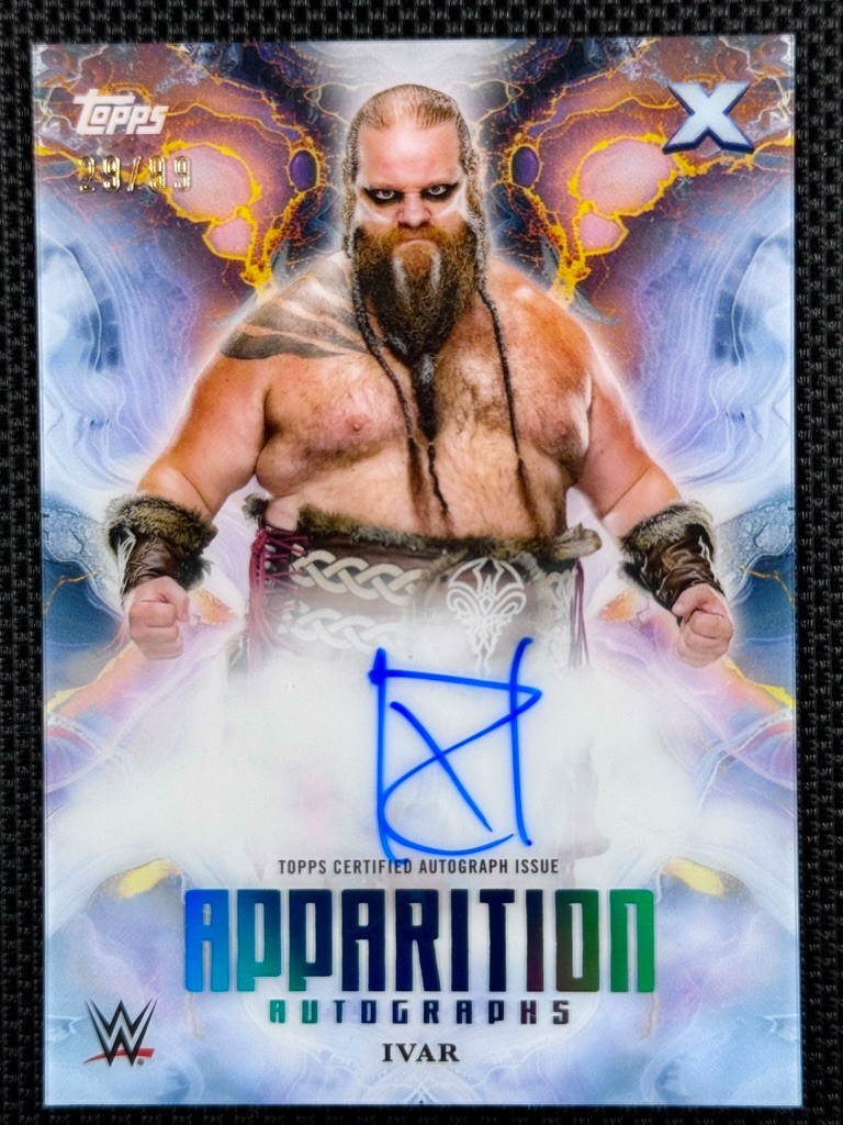 IVAR Auto 2025 Topps WWE Exalted Apparition Autographs #APA-IVA Aqua /99