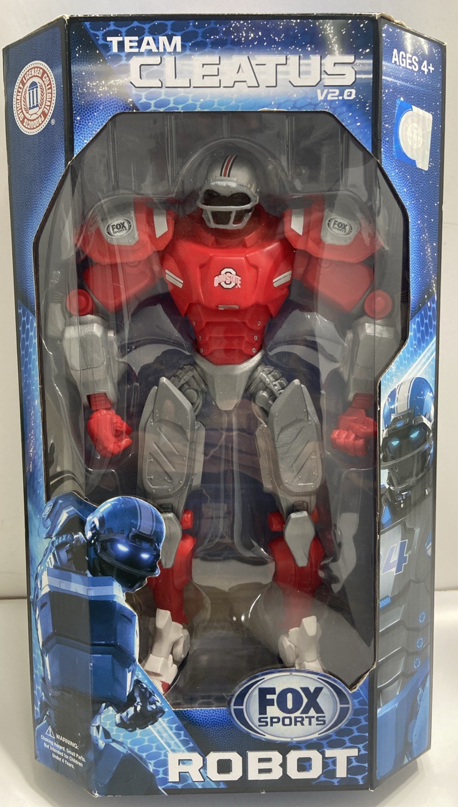 New Fox Sports 10 INCH NCAA Robot Robots Ohio State Buckeyes Figure