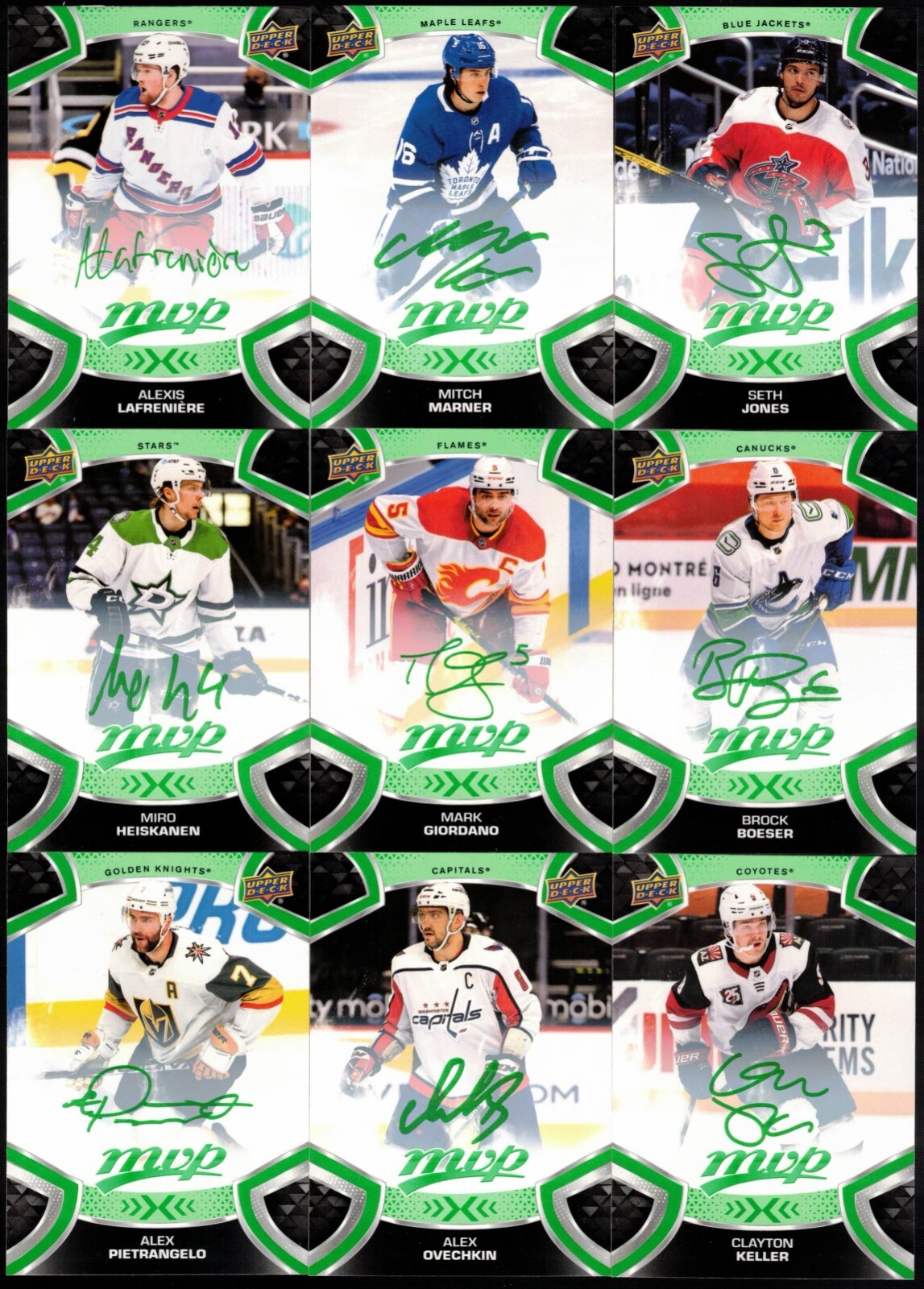 2021-22 Upper Deck MVP Green Script SP Rookie ePack Exclusive You Pick the Card