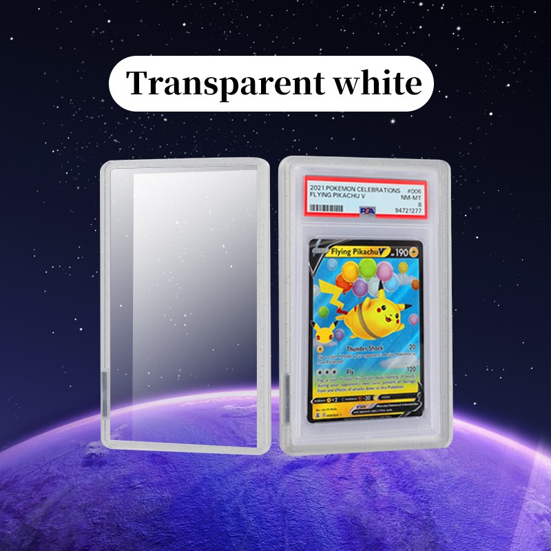 For PSA/CGC 35PT Gradient TPU Rubber Trading Cards Protector Holder Bumper Case