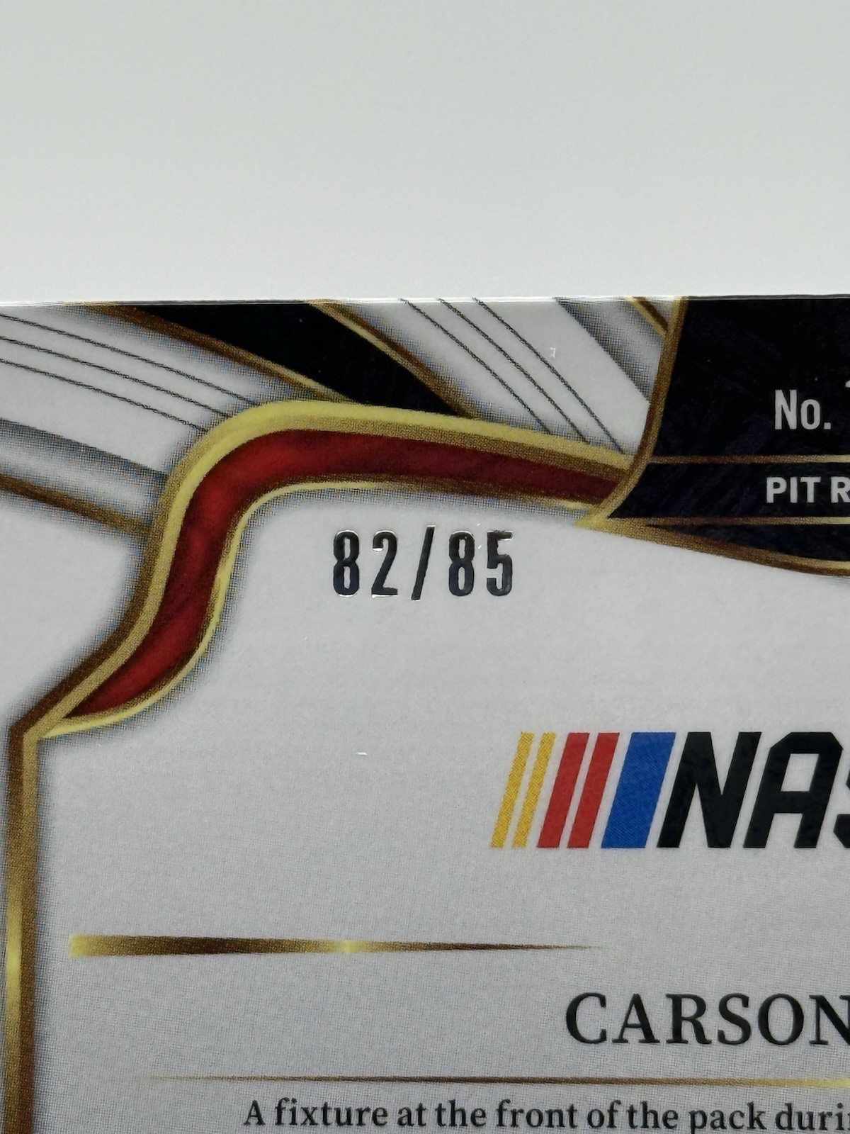 2026 Panini Select Racing Carson Kvapil Pit Road Purple 82/85 #165