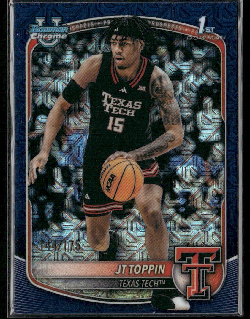 2025-26 Bowman JT Toppin Navy Mojo Refractor /175