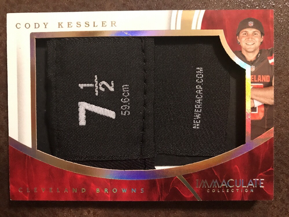 Cody Kessler 2016 Immaculate 3/3 Hat Piece EBAY 1/1 Last One