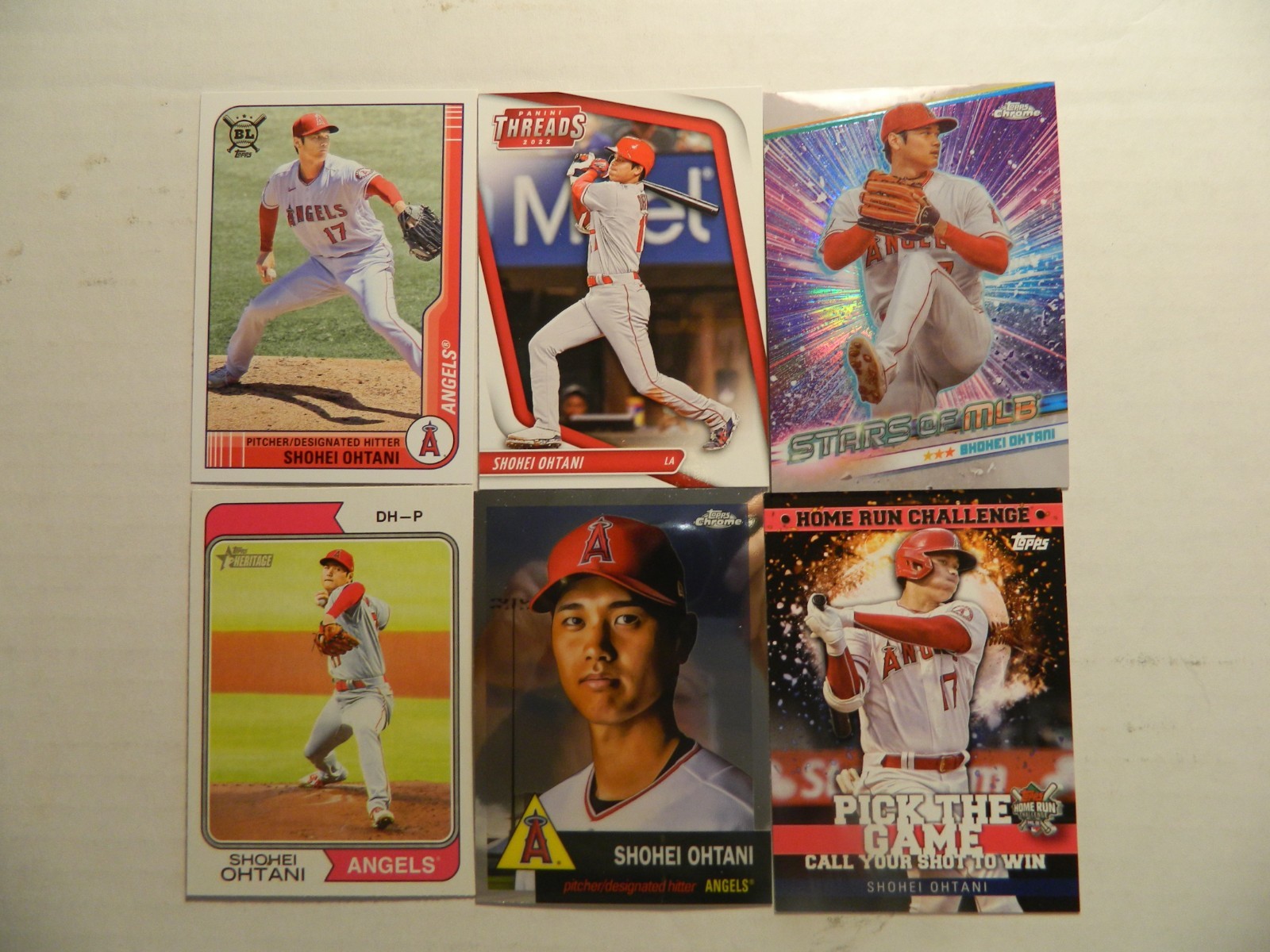 2018 – 2025 Topps, Panini, Bowman & More Shohei Ohtani Cards U Pick Finish Set