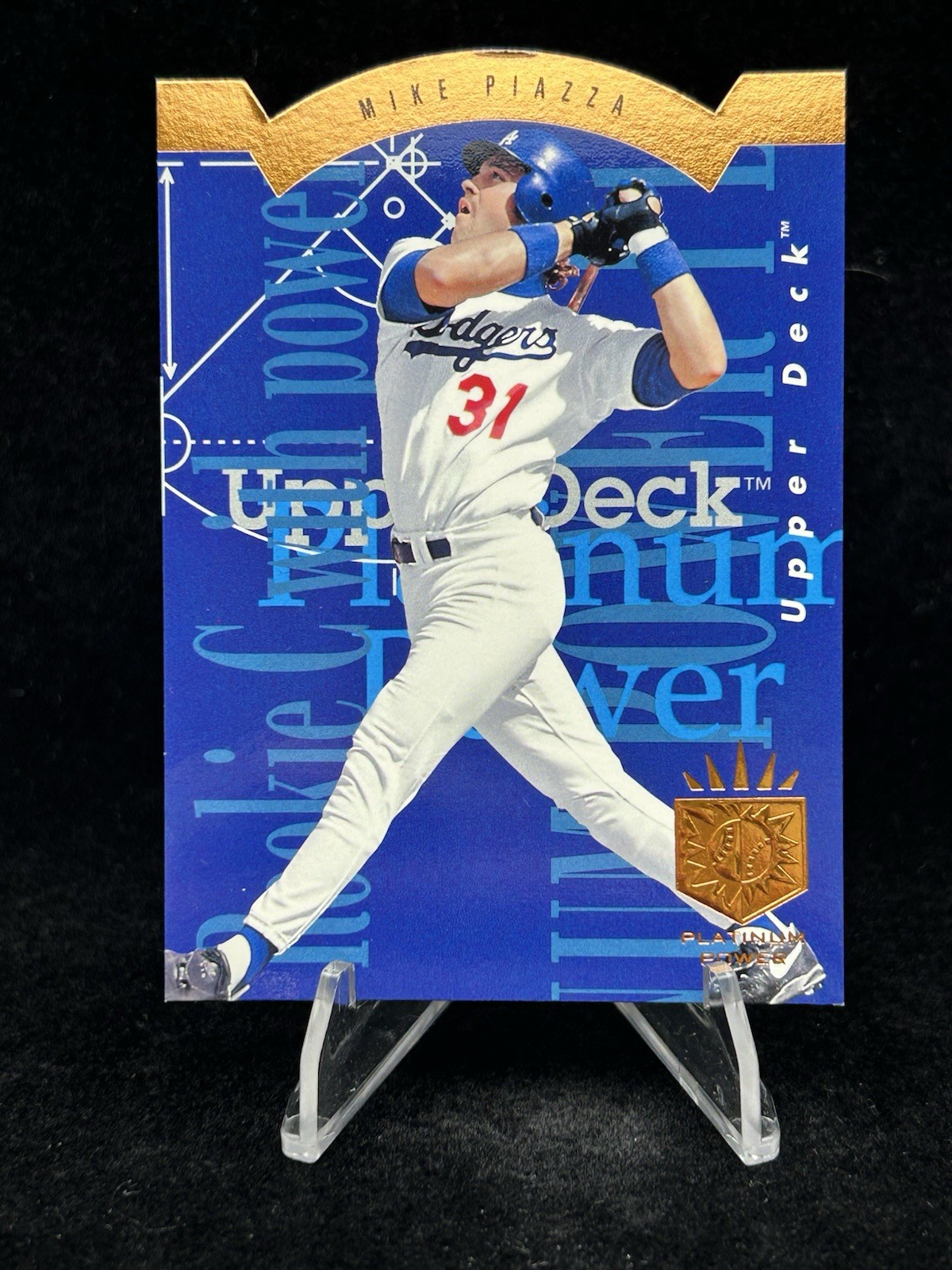MIKE PIAZZA Platinum Power RC 1993 Upper Deck SP #PP15 Rookie HOF MLB Dodgers