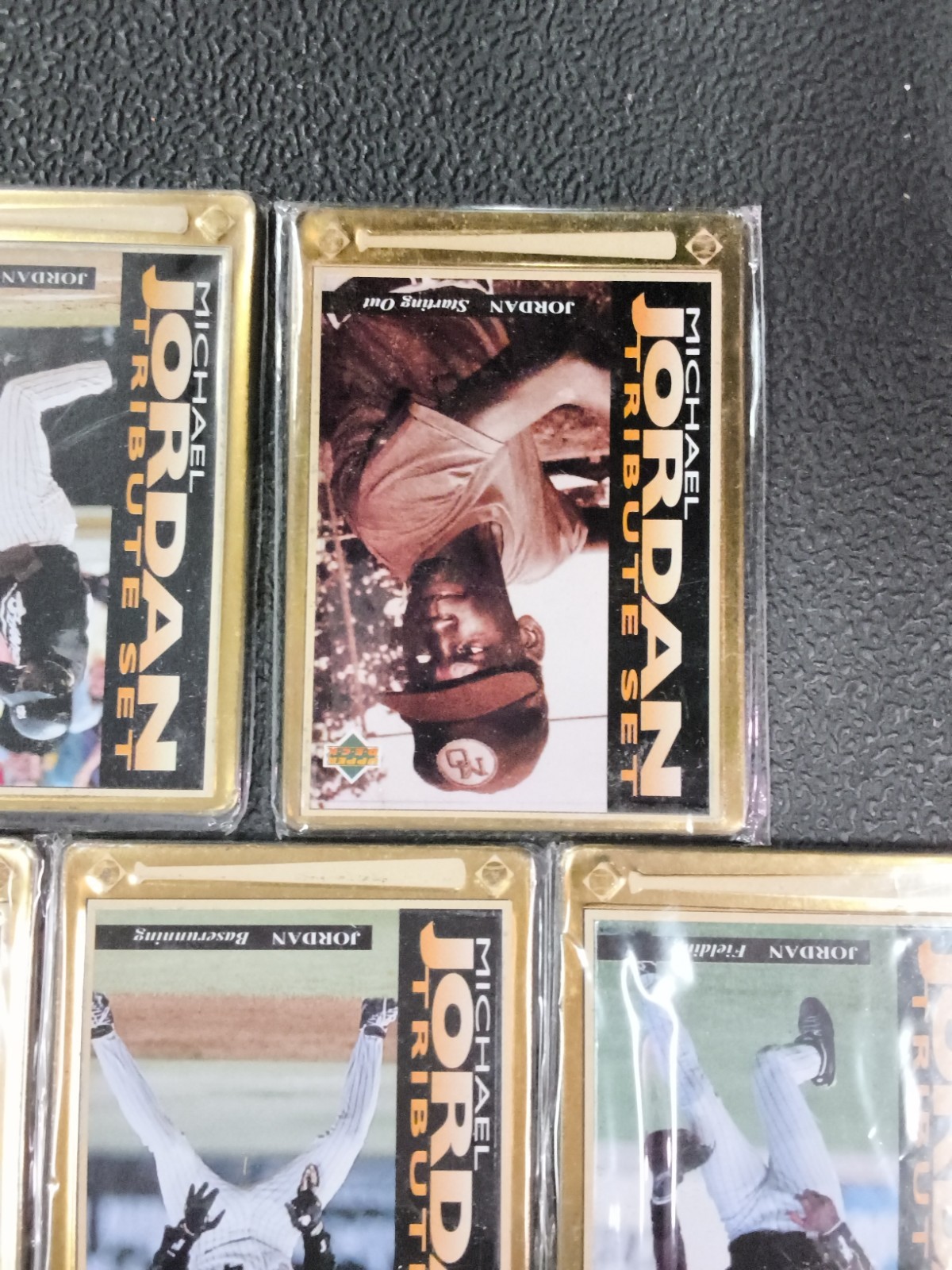 1995 Upper Deck Michael Jordan Baseball Tribute Set (5) Metal Embossed Cards
