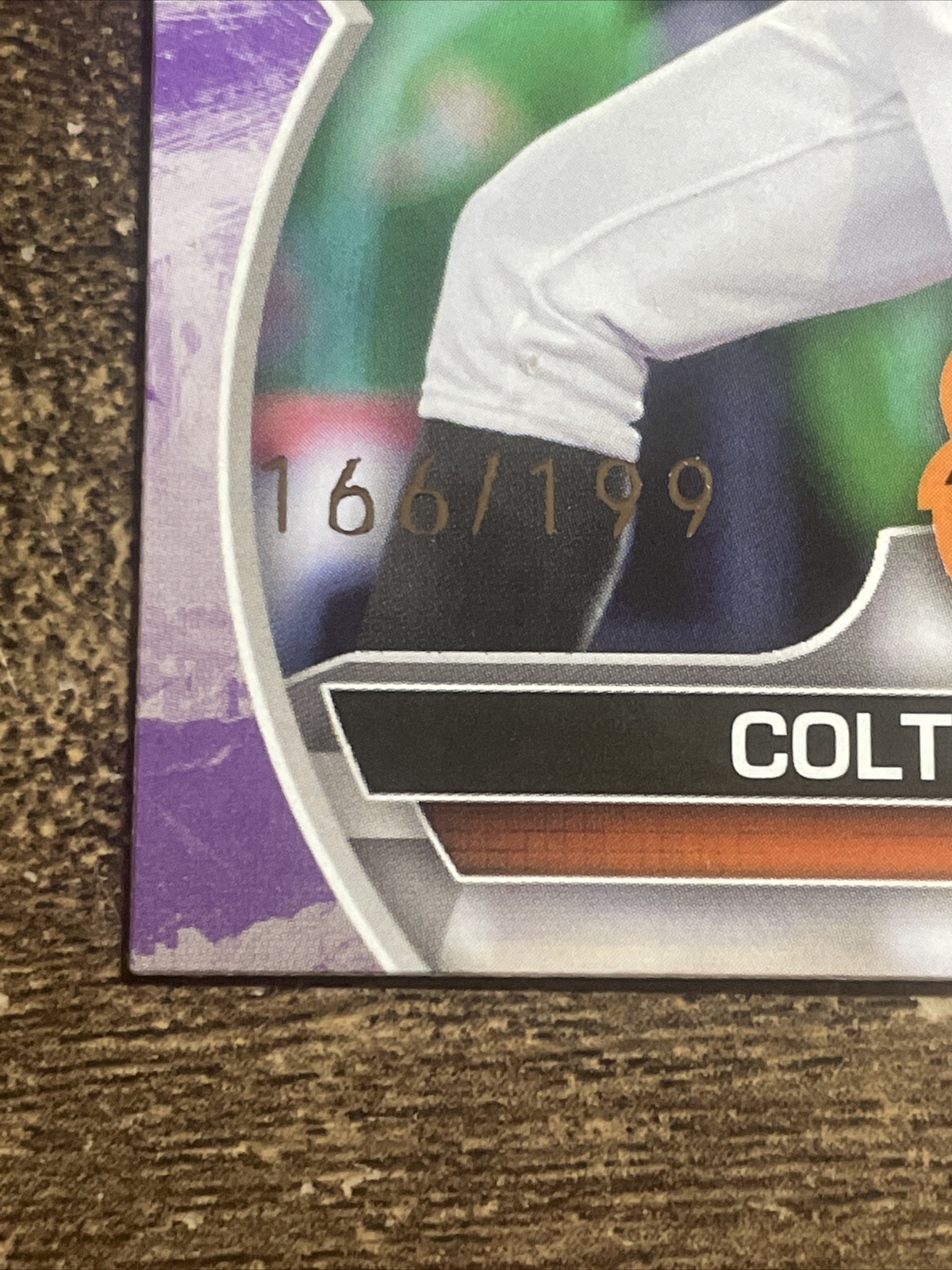 Colton Cowser 2023 Bowman Purple Pattern Paper Parallel /199