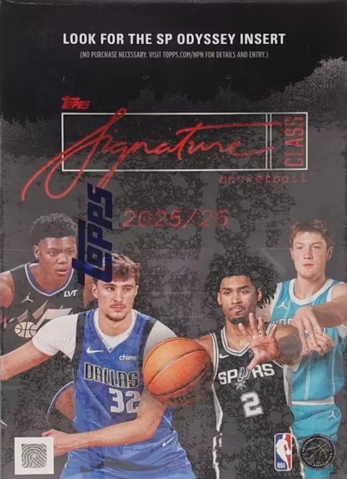 2025-26 Signature Class Topps NBA Basketball Blaster Box Factory Sealed