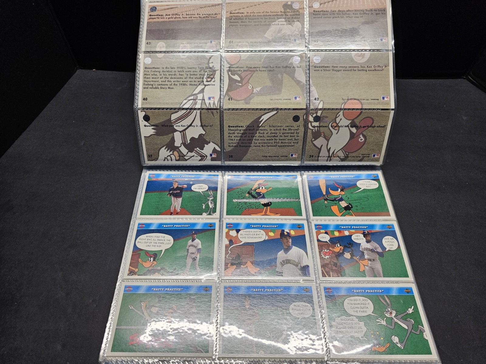 1992 Upper Deck Comic Ball 3 Card Set With Collectors Album