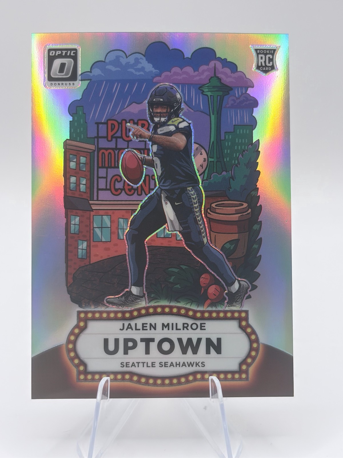 2025 Panini Donruss Optic Jalen Milroe Uptown Rookie Card Seahawks SSP