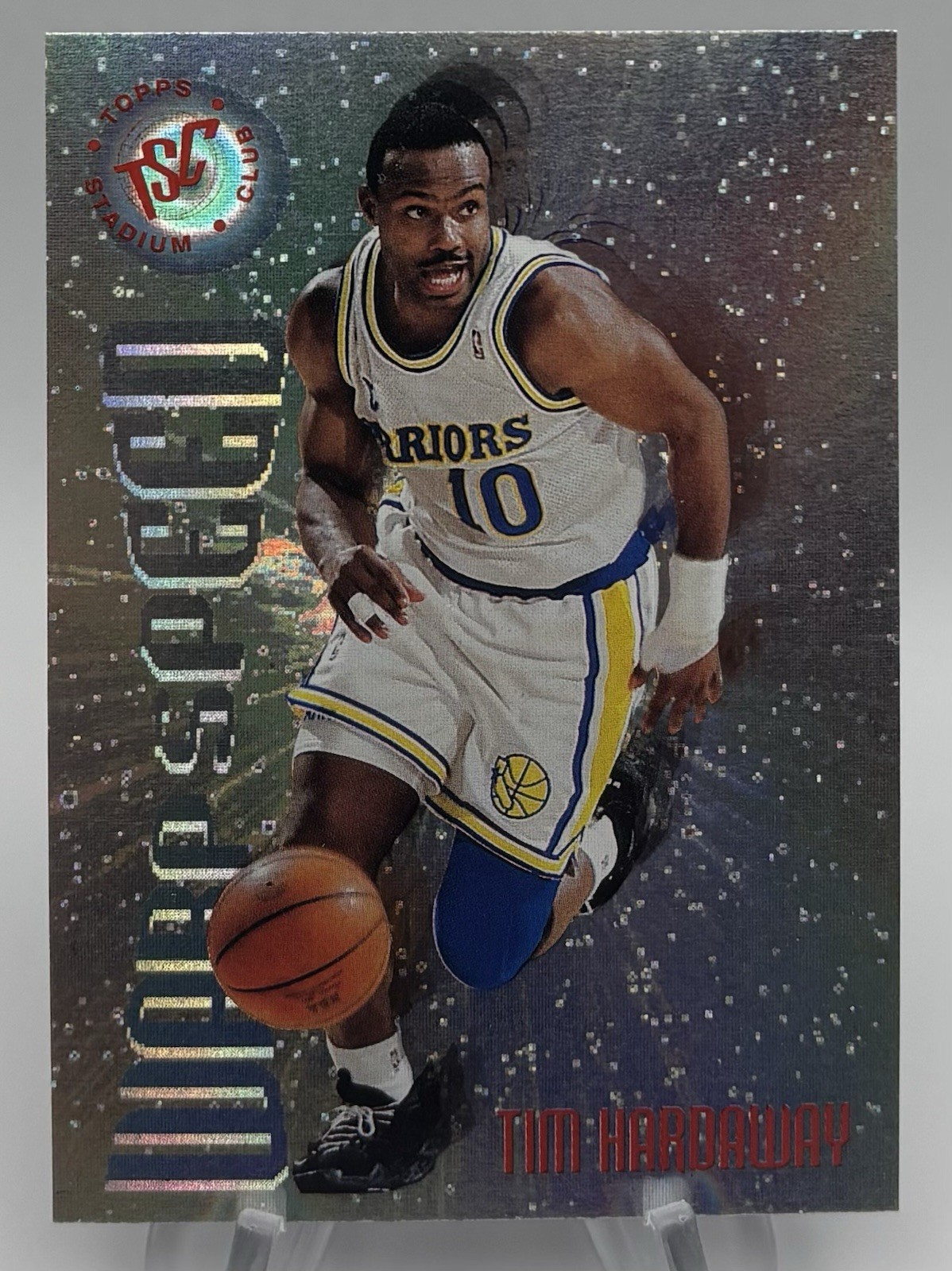 Tim Hardaway 1995 Topps Stadium Club Insert Golden St. Warriors #WS6