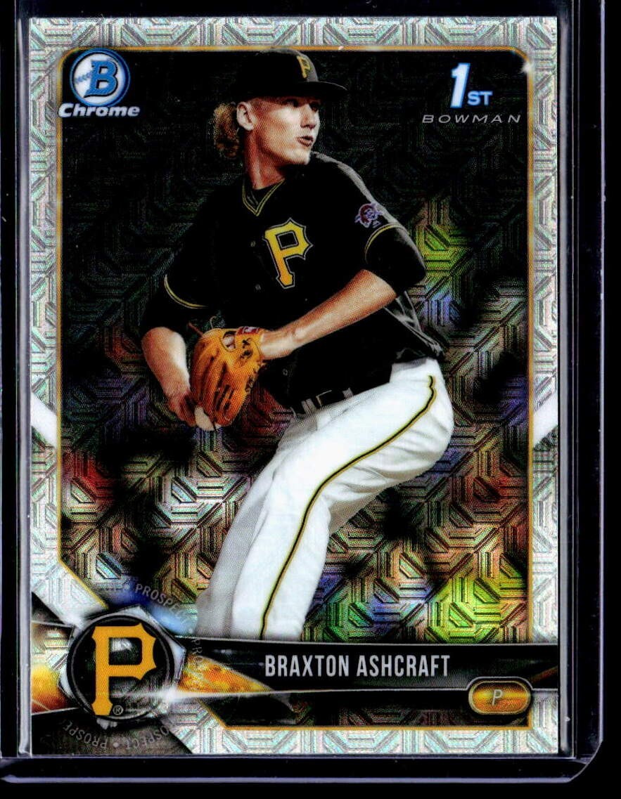 2018 Bowman Draft Chrome Asia Mojo Refractor Braxton Ashcraft Pirates QTY