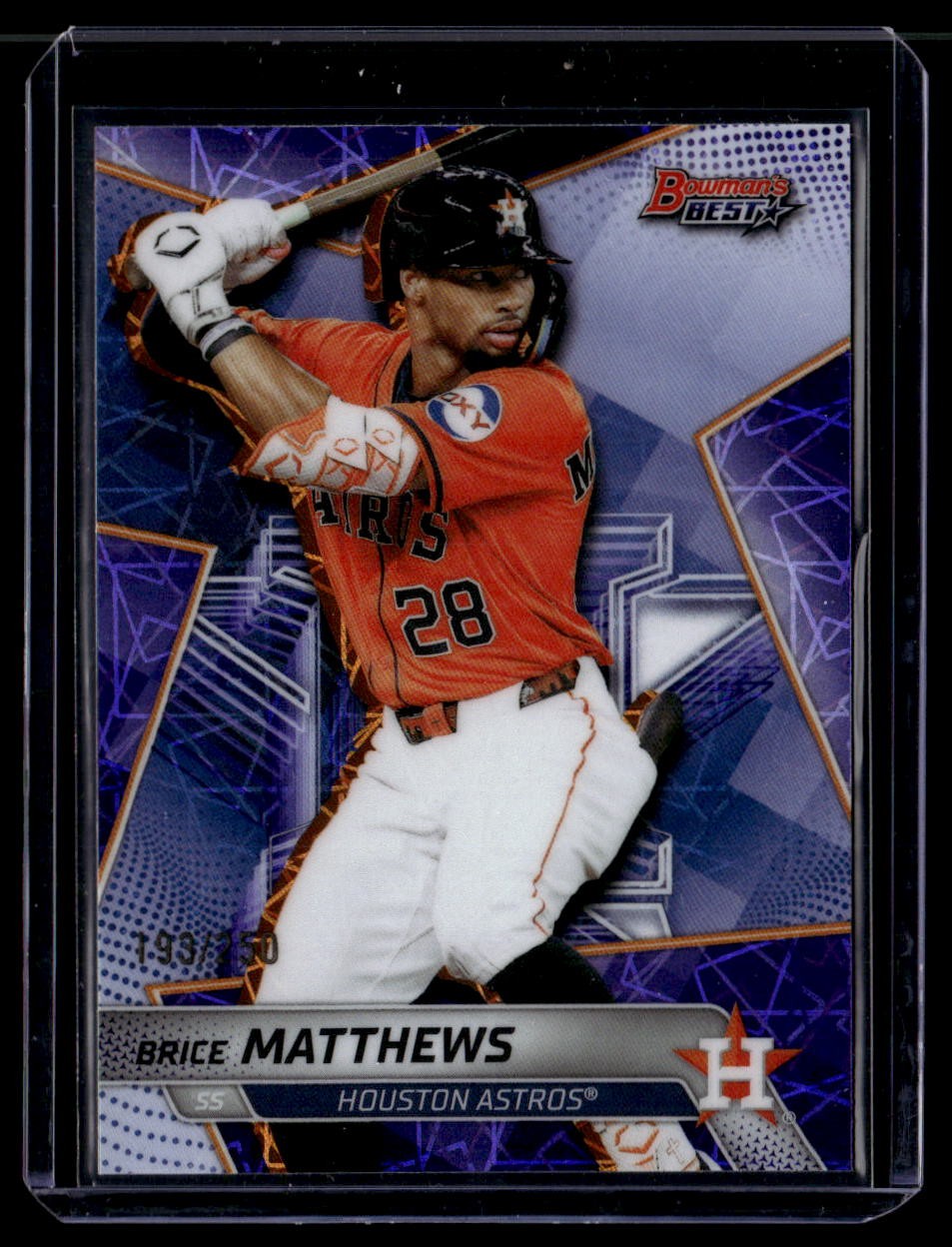 2025 Bowman’s Best #TP-18 Brice Matthews Purple Refractors