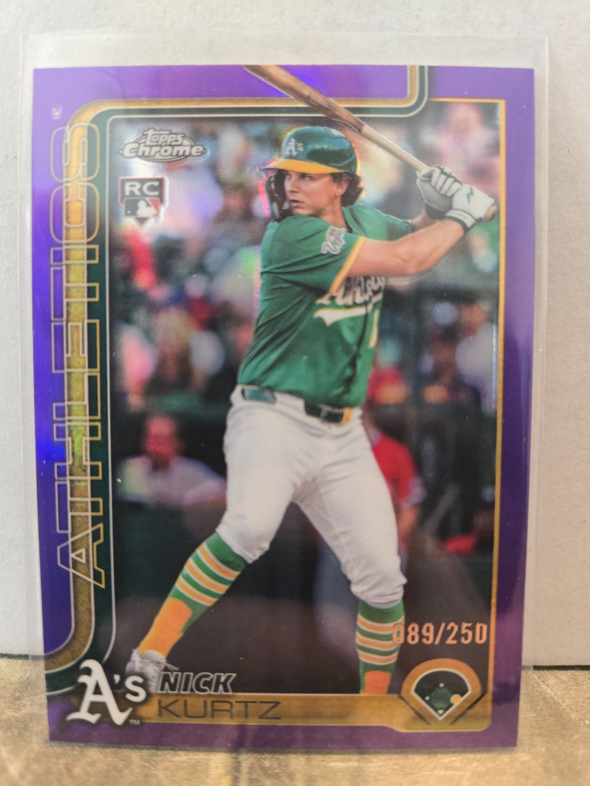 2025 Topps Update: #US201 Nick Kurtz Purple Ref /250 RC