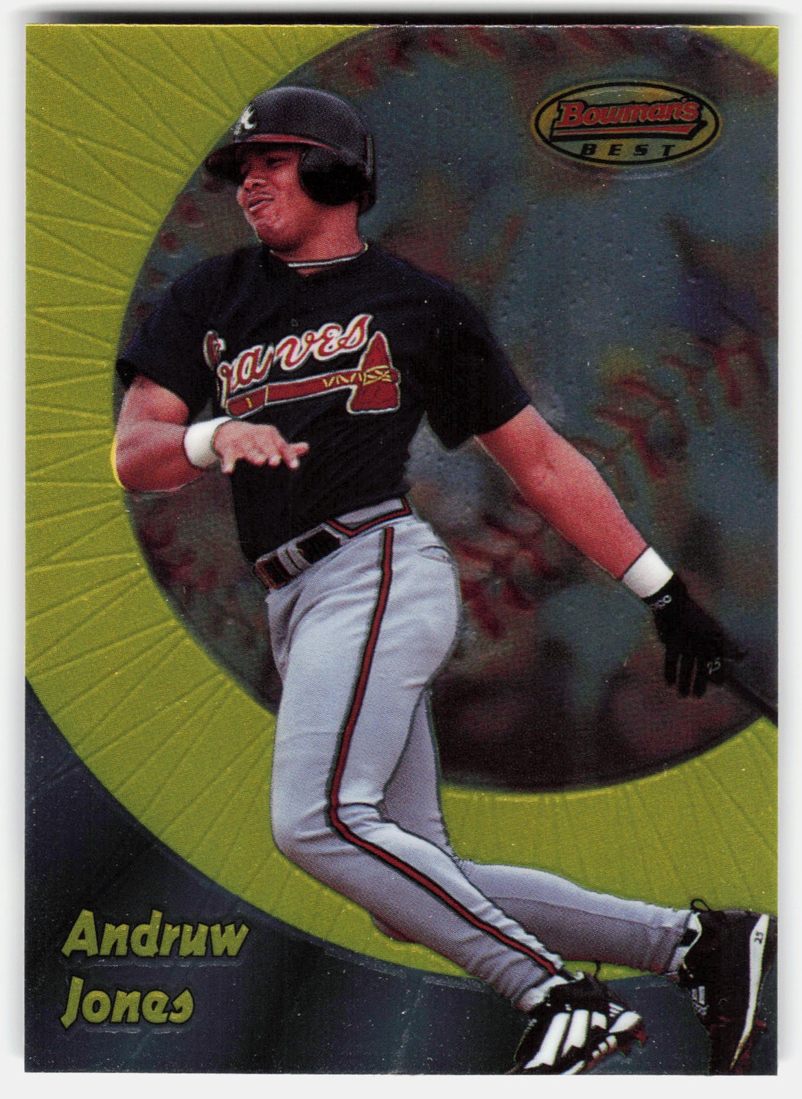 1998 Bowman’s Best Andruw Jones #78 Atlanta Braves