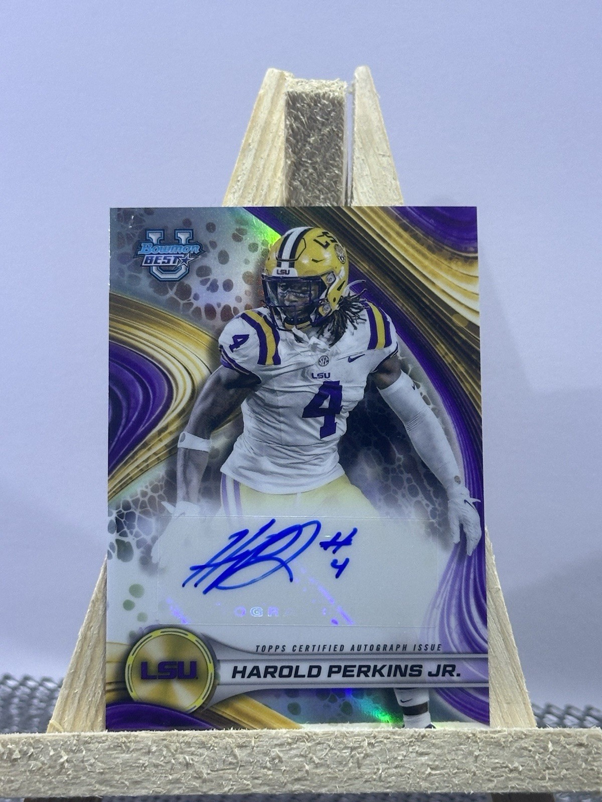 2024-25 Bowman Best U Harold Perkins Best of 2024 Auto #BOA-HP Refractor