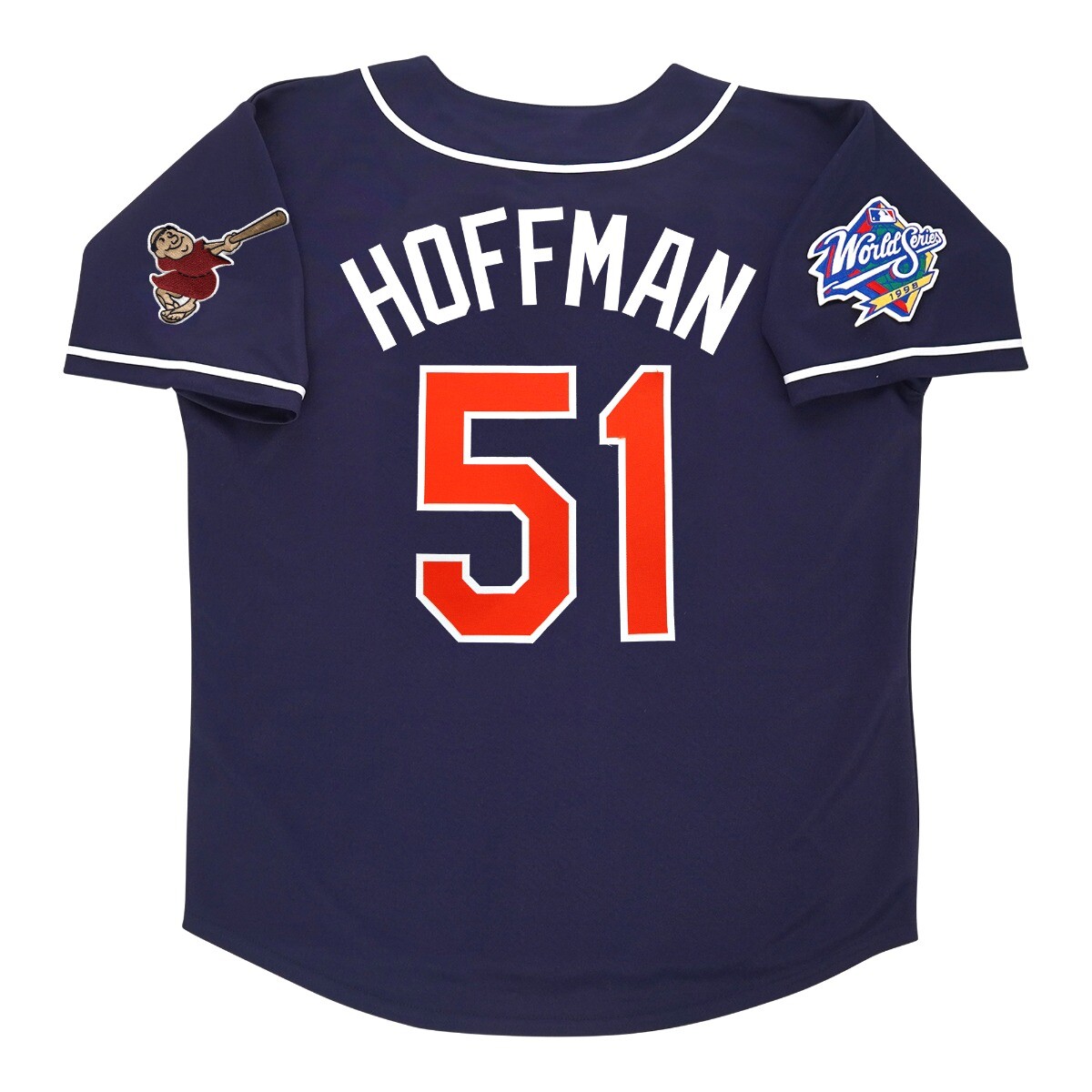 Trevor Hoffman San Diego Padres 1998 World Series Alt Navy Jersey Men’s (S-3XL)