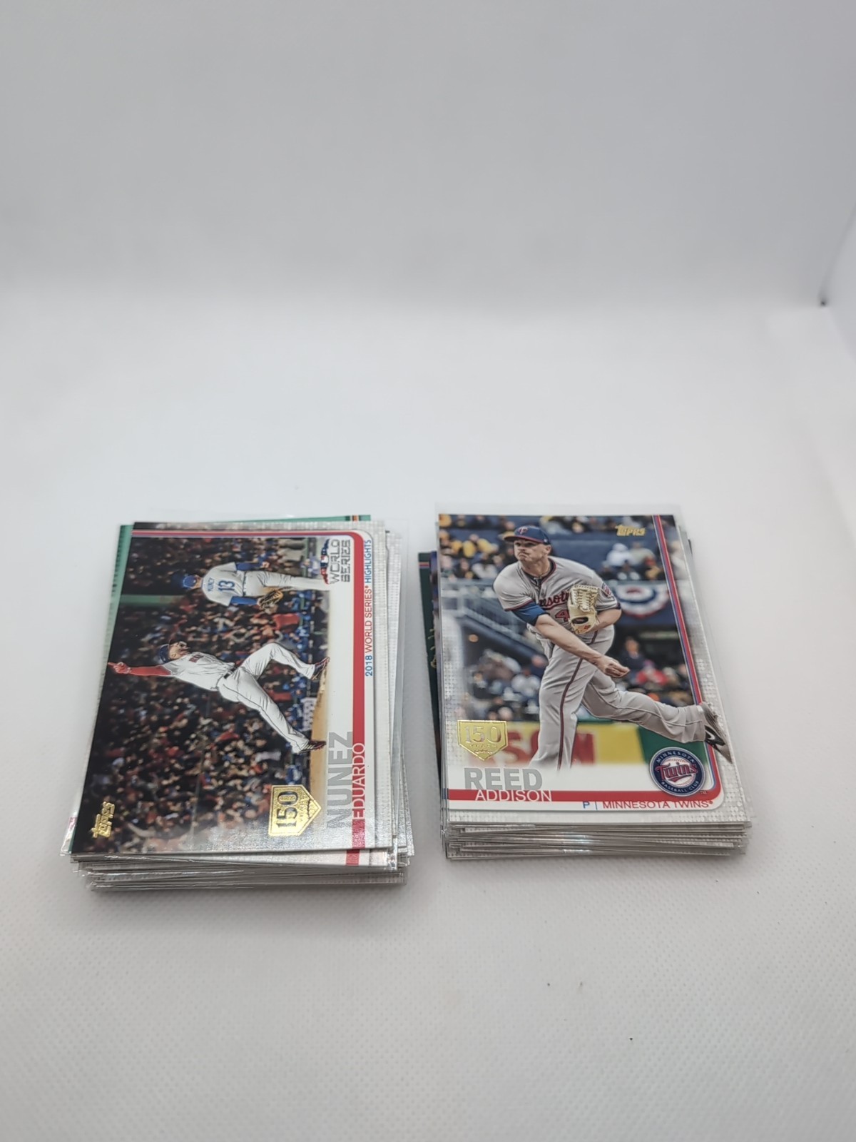 2019 topps series 1 complete your 150th anniv. gold stamp parallel set *PYC*