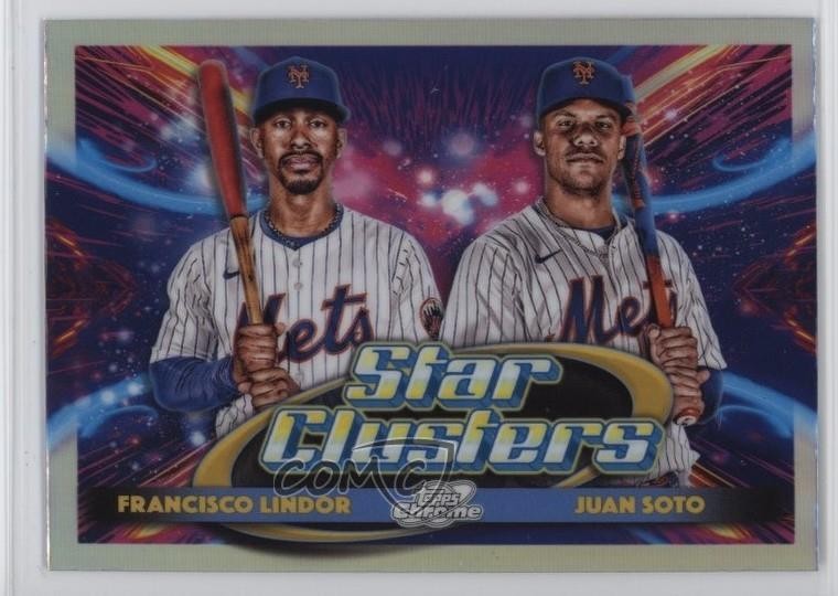 2025 Topps Cosmic Chrome Star Clusters Juan Soto Francisco Lindor #DSC-3 1ub2