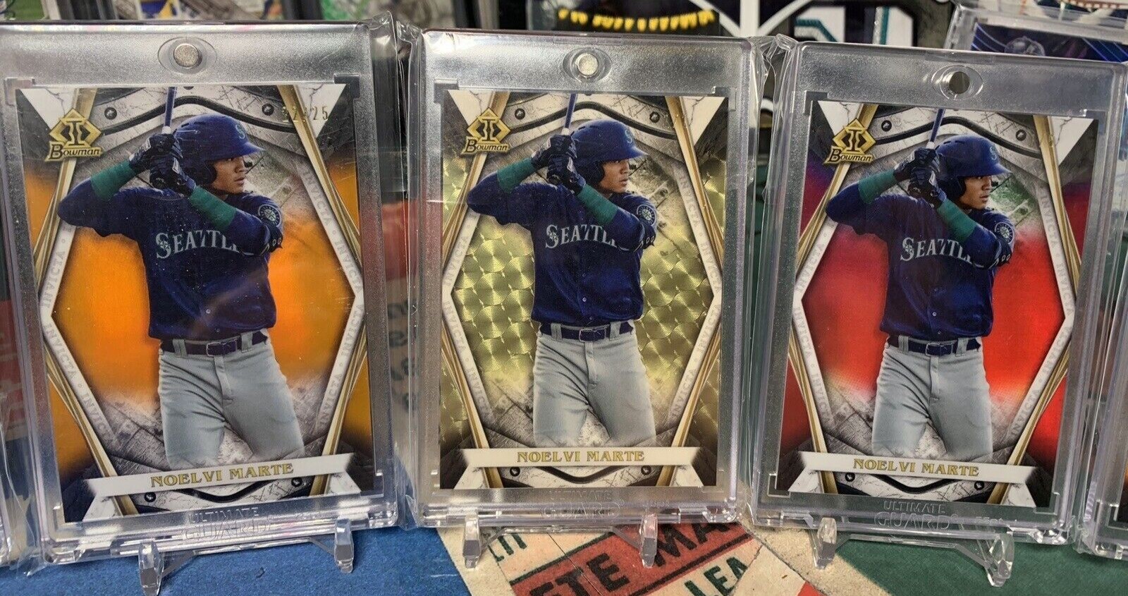 2022 Noelvi Marte Bowman Invicta Rainbow 1/1 /5 /25 /50 /150 Mariners Reds