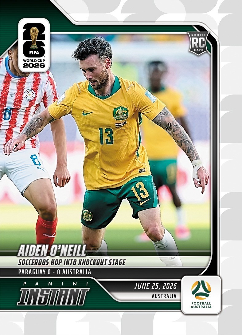 2026 Panini Instant FIFA World Cup #139 Aiden O’Neill Australia RC PRESALE
