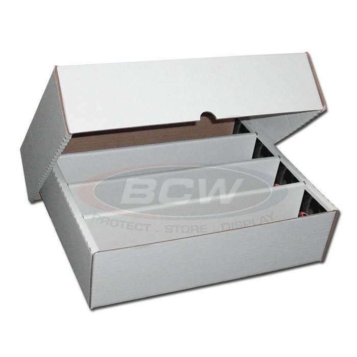 (5x) BCW Monster FULL LID (3200 Count) Corrugated Cardboard Storage Box-Full Lid