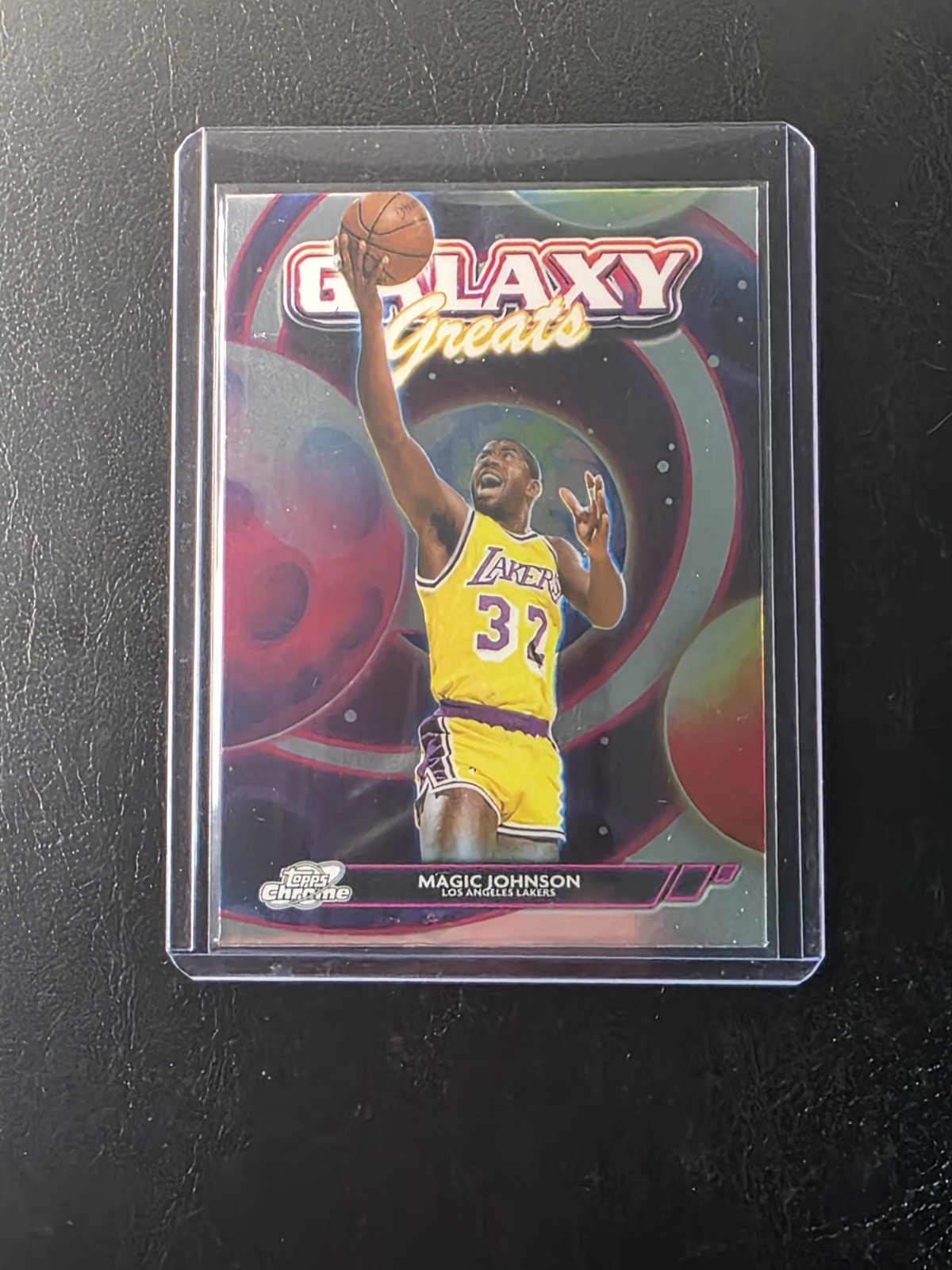 2025-26 Topps Cosmic Chrome – Galaxy Greats Magic Johnson #GG-30