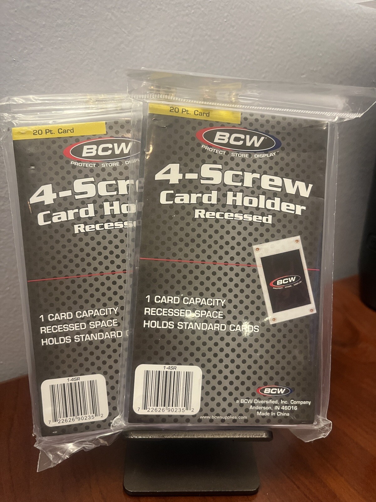 BCW 20PT-Screw Card Holder – Recessed Lot of 2