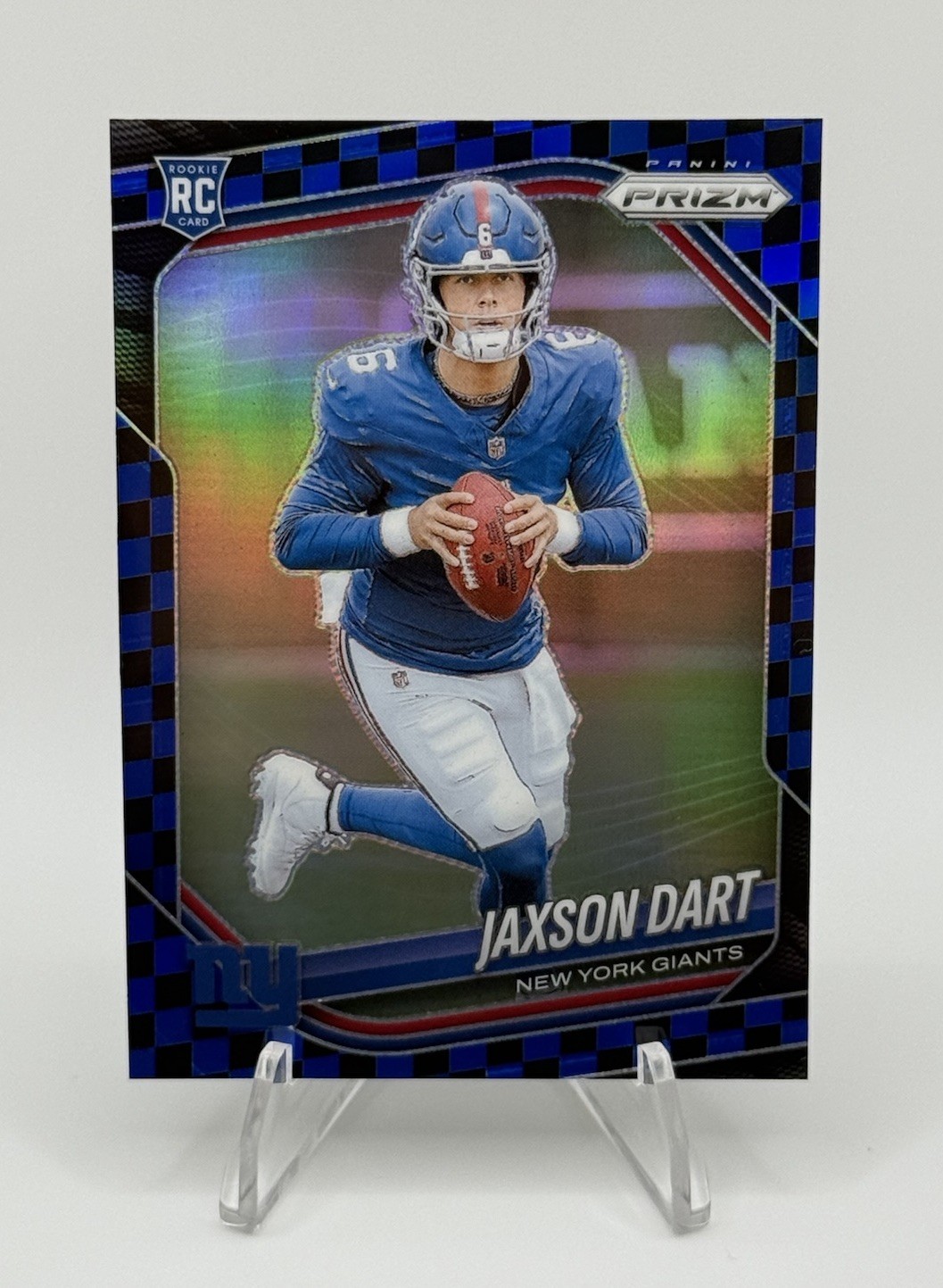 2025 Panini Prizm JAXSON DART SSP Black & Blue Checkerboard RC Color Match #332