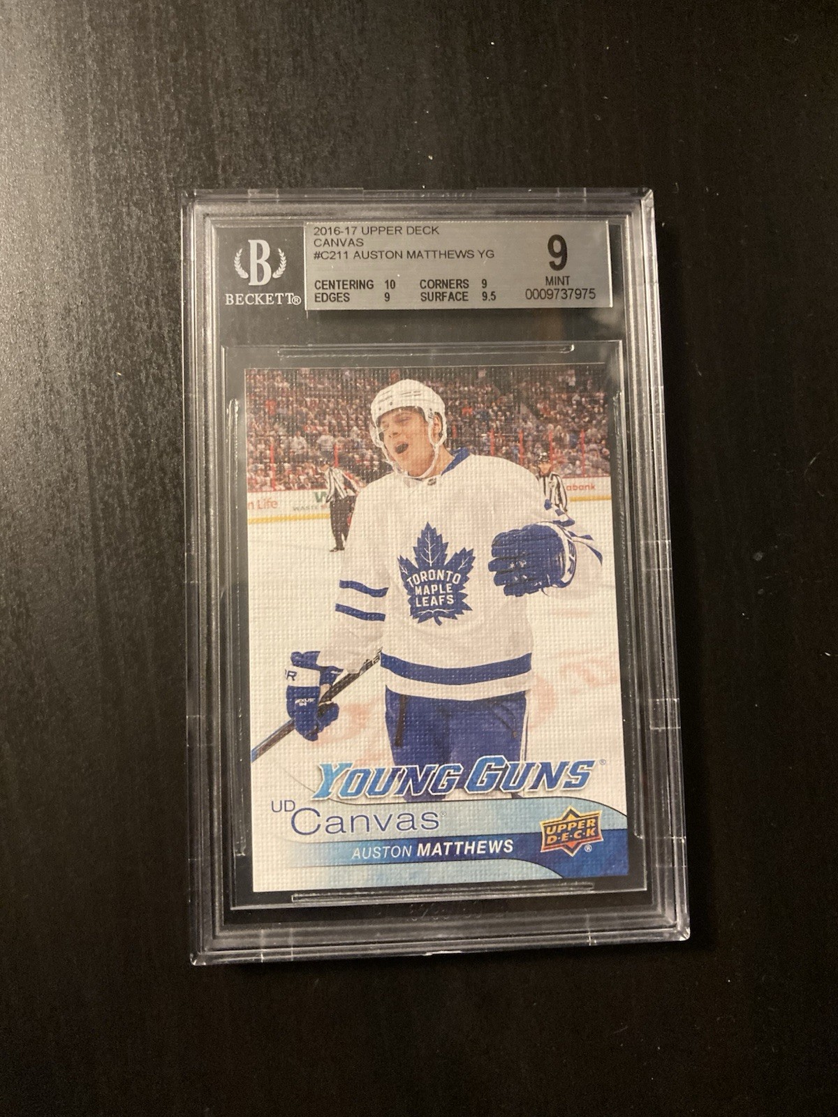 2016-17 Upper Deck – Ud Canvas Young Guns Auston Matthews #C211 (RC)