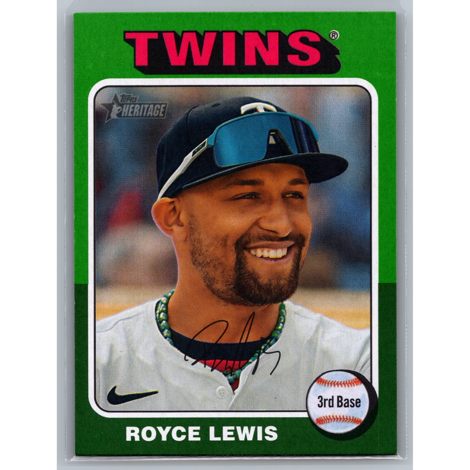 Royce Lewis Green Border 2024 Topps Heritage High Number #577 Twins