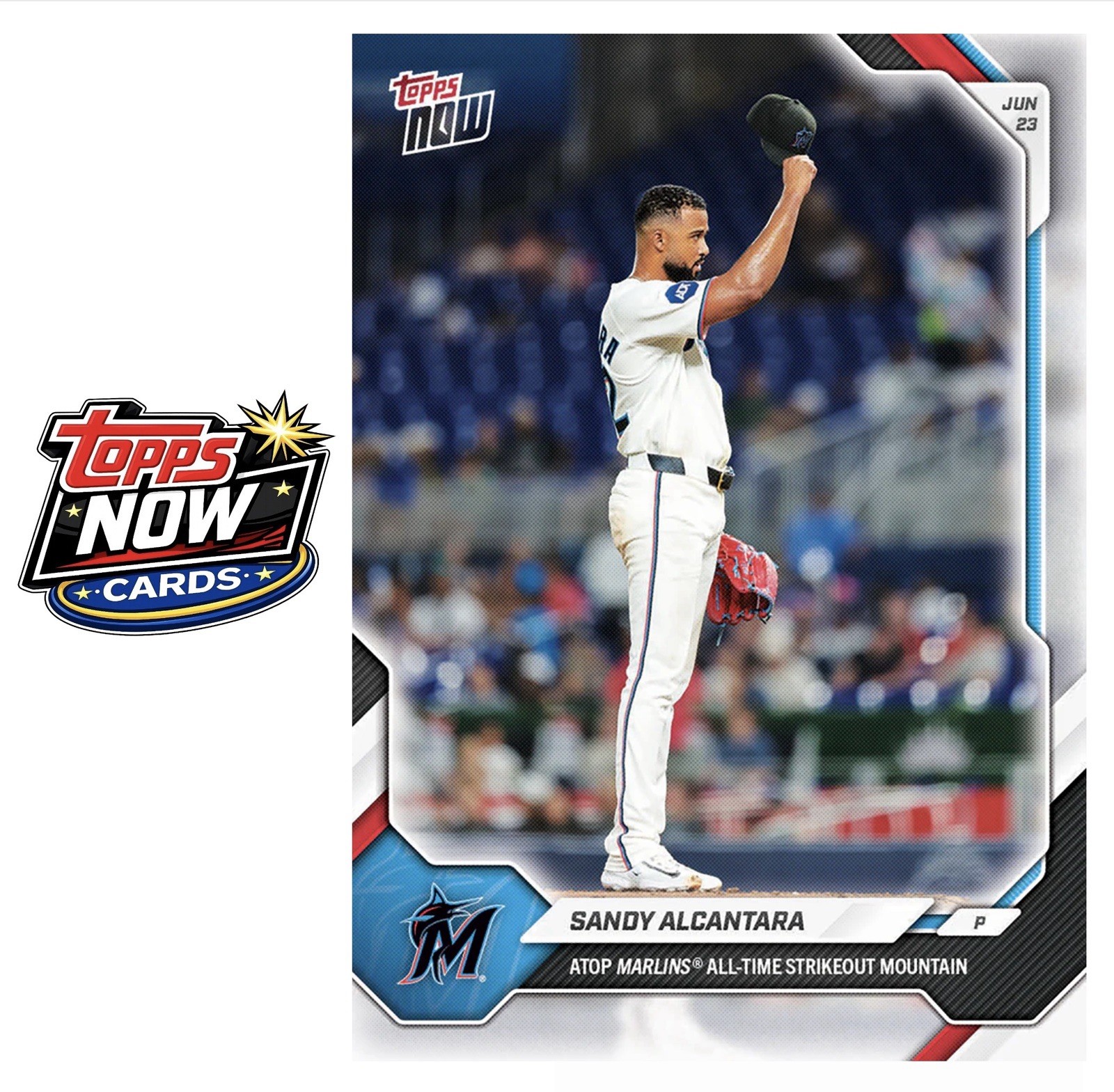 2026 Topps Now MLB #370 Sandy Alcantara Miami Marlins – PRESALE