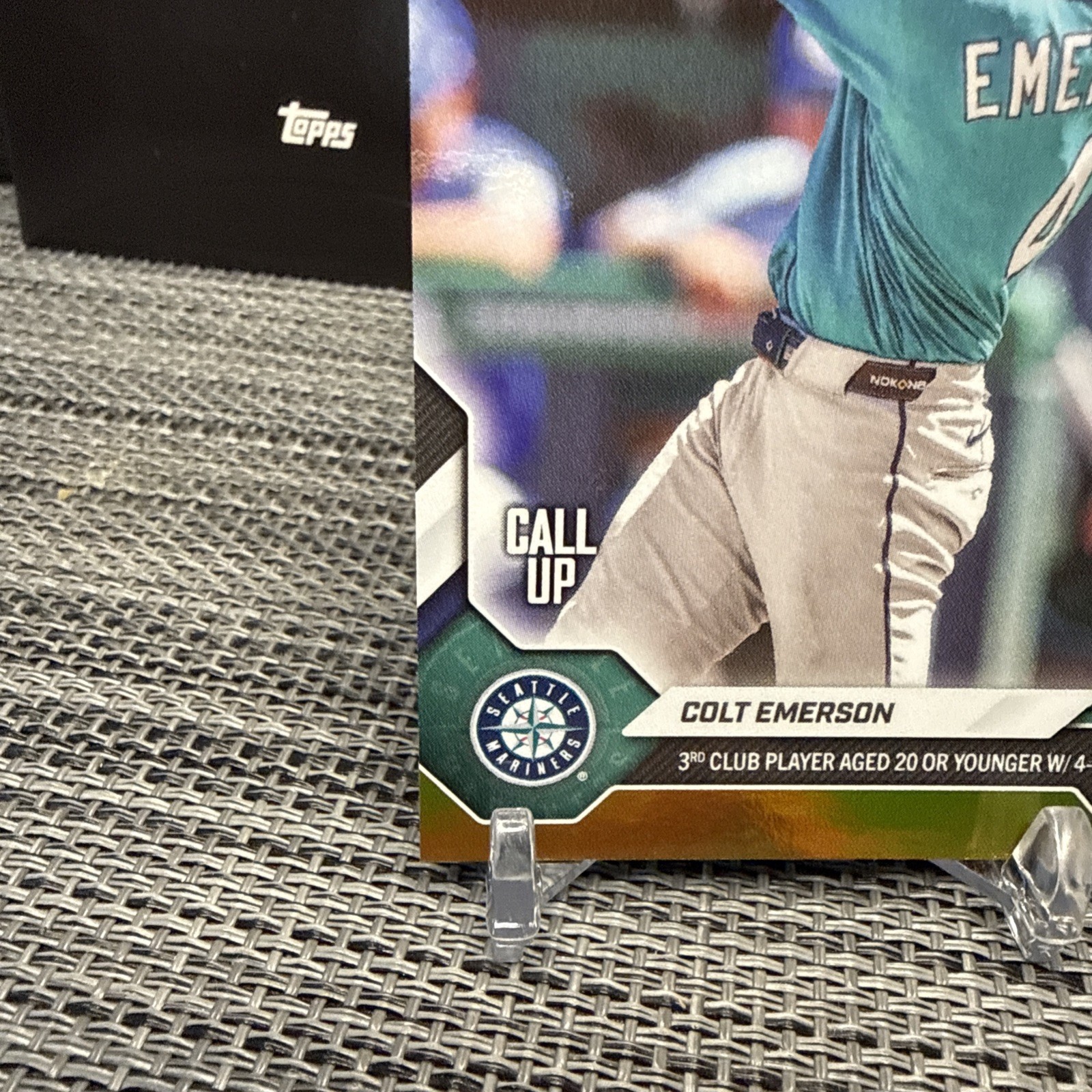Colt Emerson, Seattle Mariners – 2026 Topps Now CALL-UP…Gold Foil Parallel 10/50