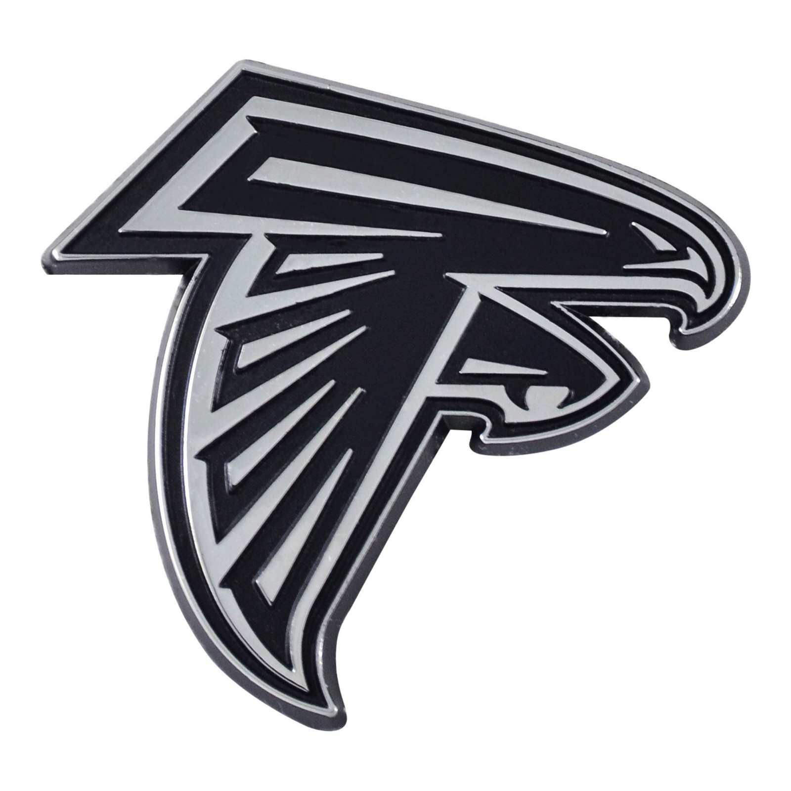 Atlanta Falcons Premium Solid Metal Raised Auto Emblem Shape Cut Adhesive…