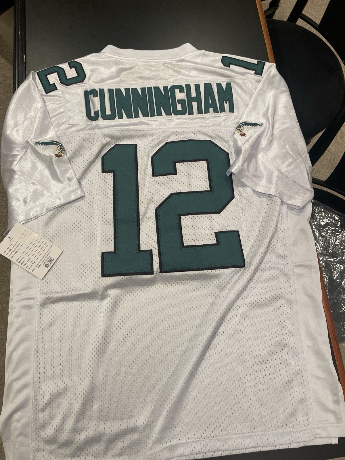 Randall CUNNINGHAM Philadelphia Eagles White All Stitched NWT Jersey w/JB Patch